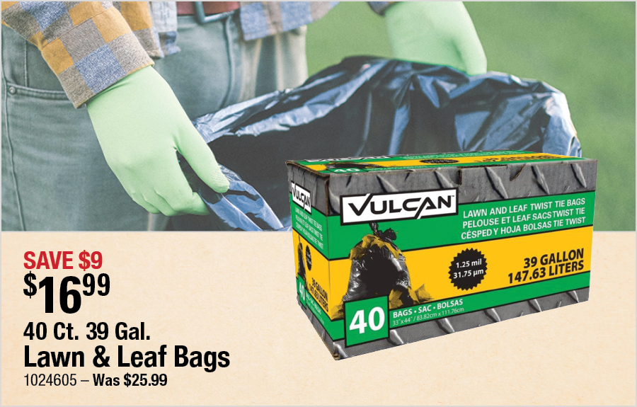 40 Ct. 39 Gal. Lawn & Leaf Bags